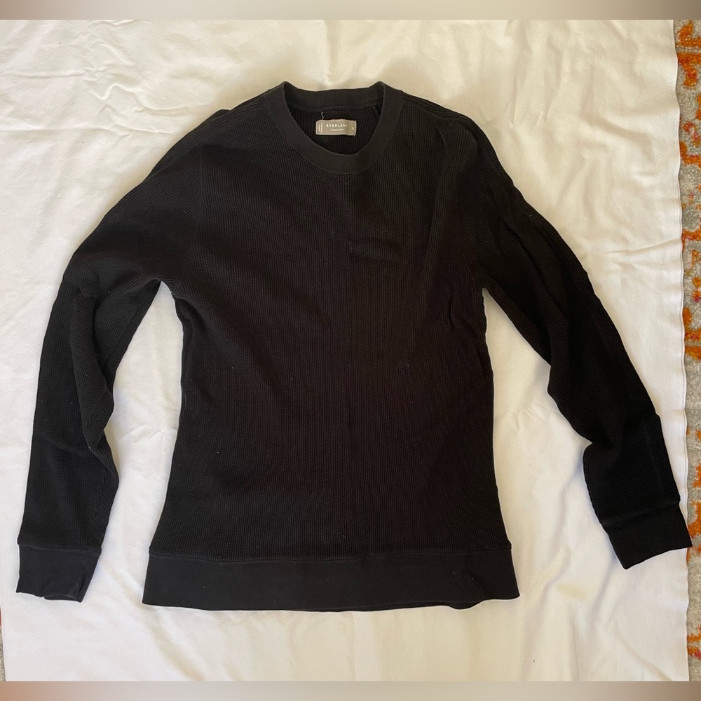 Everlane Waffle Long Sleeve Mens Shirt